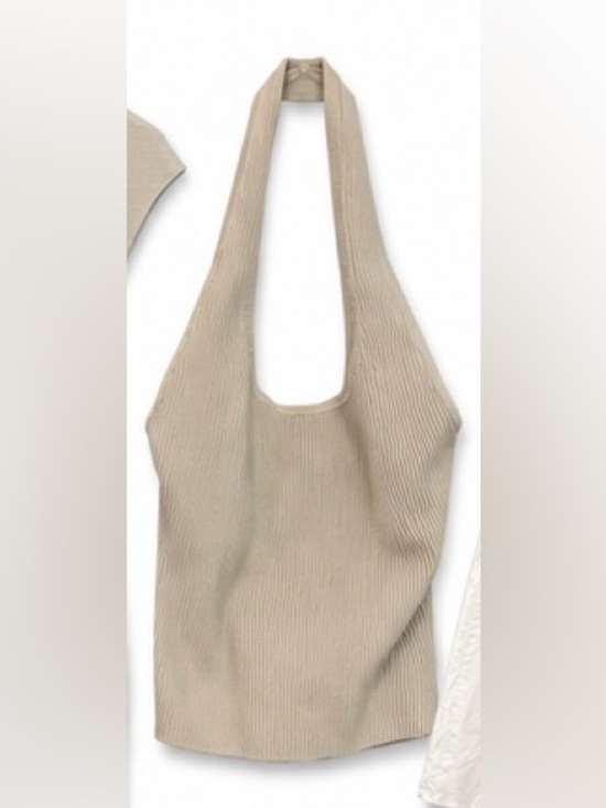 Aritzia Tops - Aritzia Ribbed Tank Top in Beige